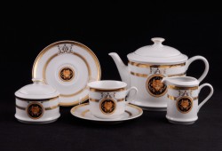 Чайный сервиз Версаче Золотая лента на 6 персон Сабина ар.02160725-A126