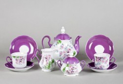 Чайный сервиз Лиловые цветы на 6 персон Мэри-Энн ар. 03160725-2391