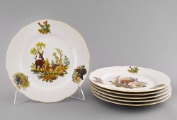 Набор тарелок мелких Мэри-Энн "Охота" 25 см. 6 шт. арт. 03160115-0363
