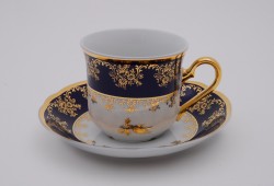 Набор чайных чашек высоких с блюдцем 6 шт. 0,2 л. арт.03160415-0431