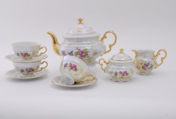 Чайный сервиз на 12 персон Цветы Перламутр арт.07160755-0656